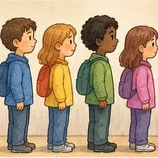 anstehen — line up