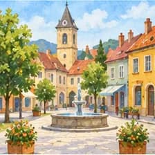 town — شهرک