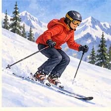 skiing — դահուկասահք