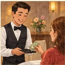 tip — Trinkgeld geben