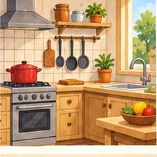 Küche — kitchen; cuisine