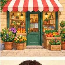 Laden — shop; store