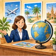 Reisebüro — travel agency