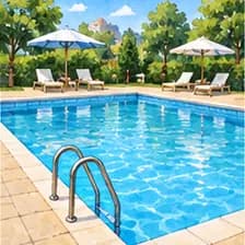 Schwimmbad — استخر شنا