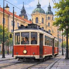 Straßenbahn — tram
