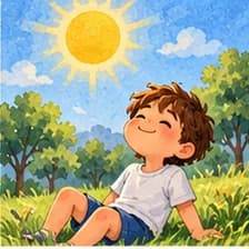 sonnig — آفتابی