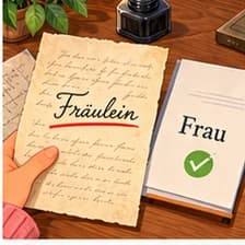 Fräulein — دوشیزه؛ خانم جوان (قدیمی)