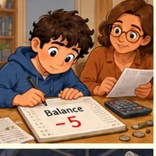 Minus — minus; deficit
