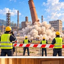 sprengen — to blast; to demolish with explosives