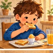 eat breakfast — frühstücken